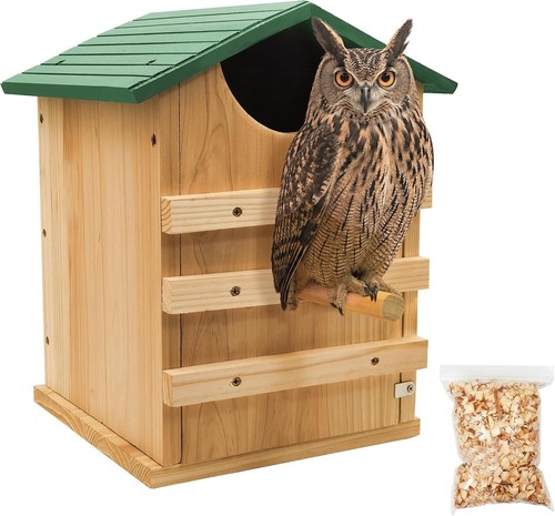 Owl house wooden - house-wooden,